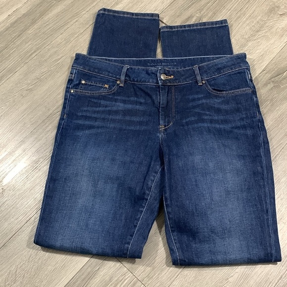 Banana Republic Medium Wash Classic Skinny Stretch Jeans size 12Long - Picture 6 of 9